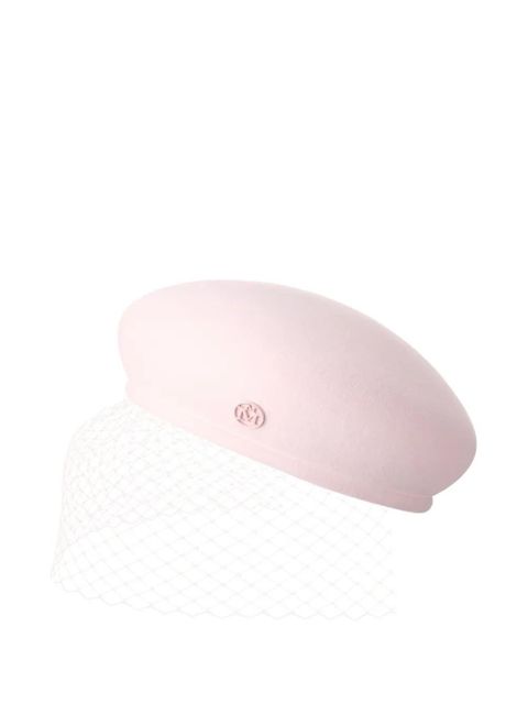 Maison Michel Bonnie veil beret hat - Pink - zdjęcie produktu nr 1