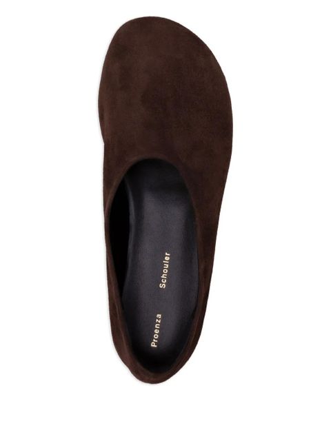 Proenza Schouler Glove suede-leather flats - Brown