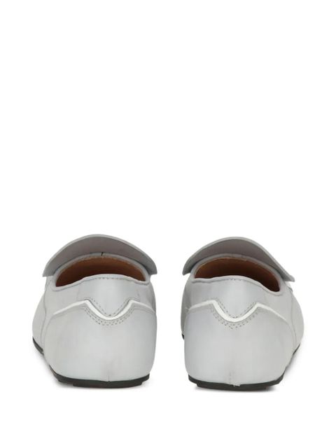 Tod's tassel leather loafers - Grey