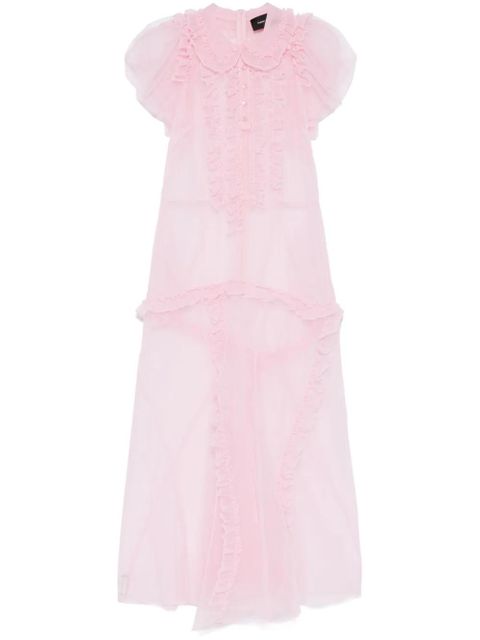 Simone Rocha ruffled multi-seam maxi dress - Pink - zdjęcie produktu nr 1