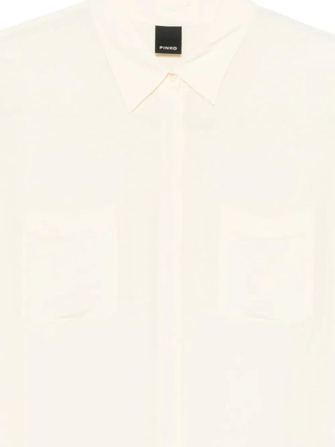 PINKO Norina pocket shirt - Neutrals