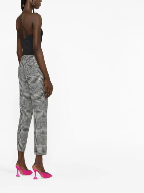 Dolce & Gabbana virgin wool tartan trousers - Black