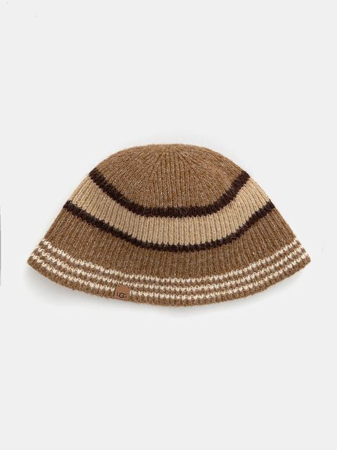 UGG kapelusz z domieszką wełny kolor brązowy 102723 - zdjęcie produktu nr 1