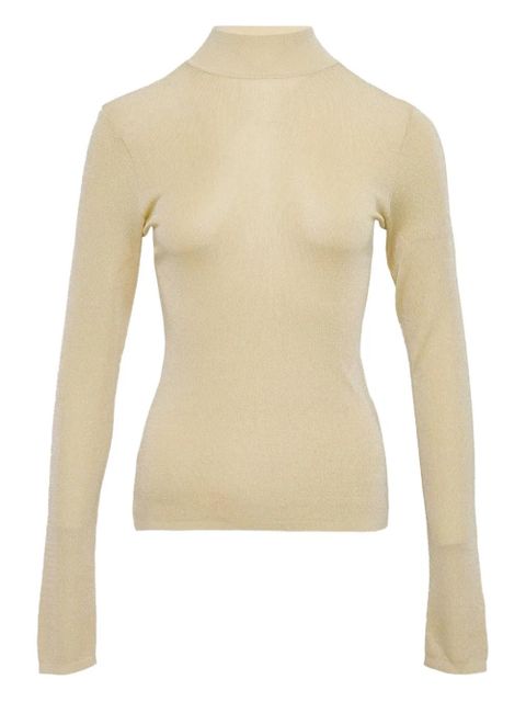 Self-Portrait mock-neck top - Neutrals - zdjęcie produktu nr 1