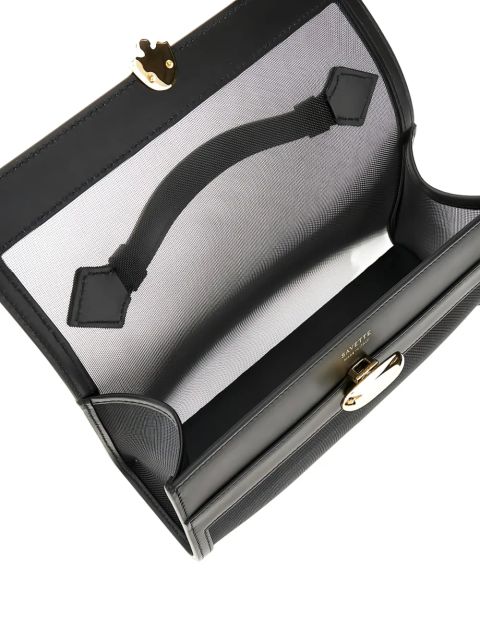 Savette Symmetry mesh-panelled top-handle bag - Black