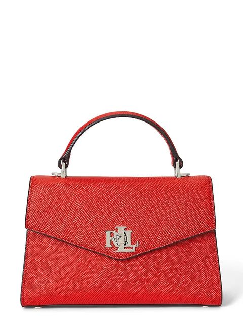 Lauren Ralph Lauren torebka skórzana kolor pomarańczowy 431966765 - zdjęcie produktu nr 1