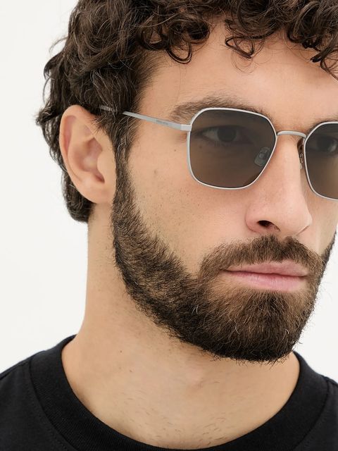 Bottega Veneta okulary przeciwsłoneczne kolor srebrny BV1422SA
