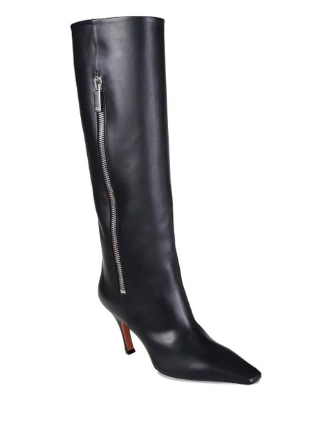 Amina Muaddi Mona zip boots - Black - zdjęcie produktu nr 2