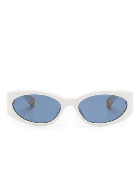 Jacquemus Les Lunettes Ovalo oval-frame sunglasses - White - zdjęcie produktu nr 1