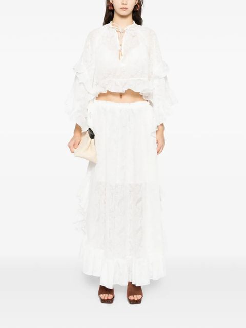 ZIMMERMANN Daylight skirt - White - zdjęcie produktu nr 2