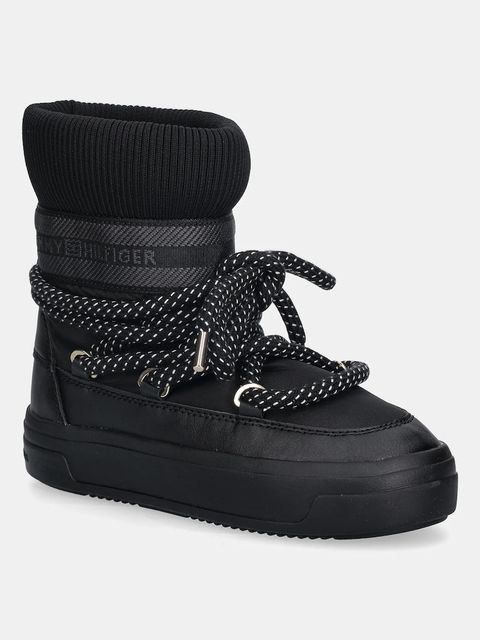 Tommy Hilfiger śniegowce SNOW BOOT WATER REPELLENT kolor czarny FW0FW09260 - zdjęcie produktu nr 1