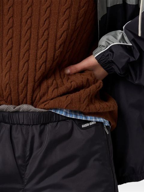 Miu Miu wide-leg bermuda shorts - Blue