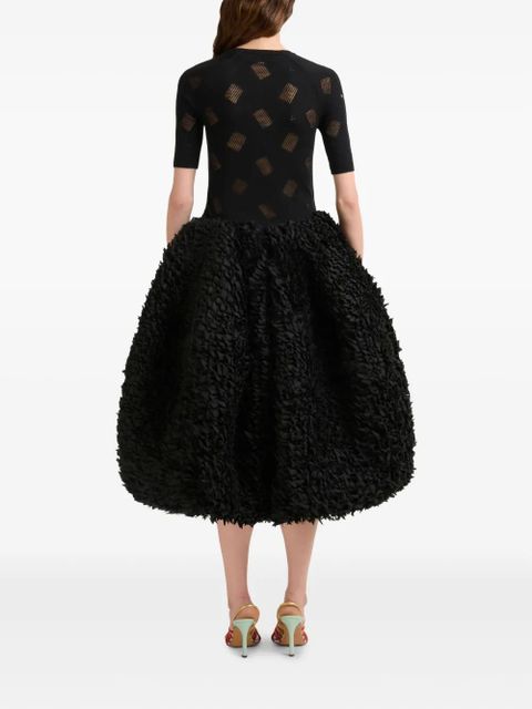 Marni short-sleeve textured top - Black