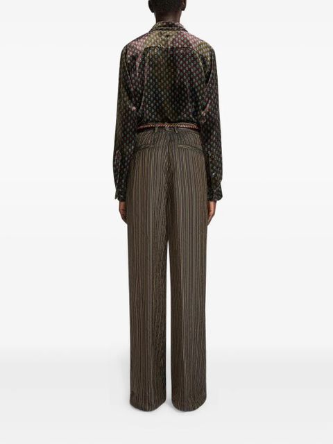 DRIES VAN NOTEN striped trousers - Brown - zdjęcie produktu nr 2