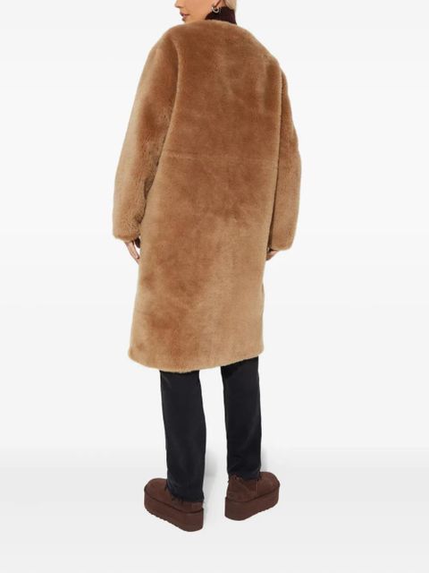 Yves Salomon pocket wool coat - Brown