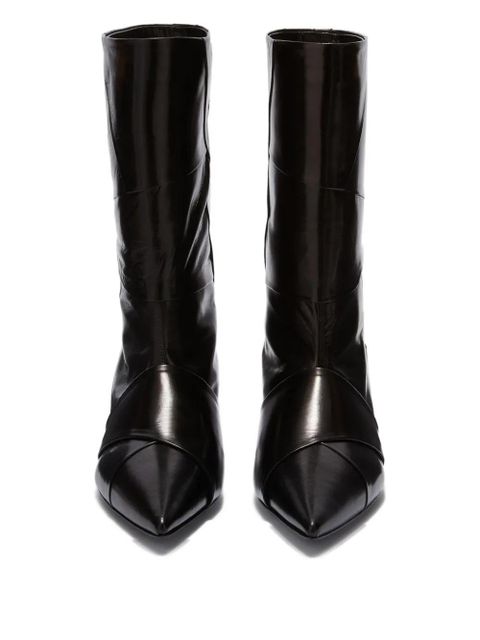 Jil Sander leather boots - Black