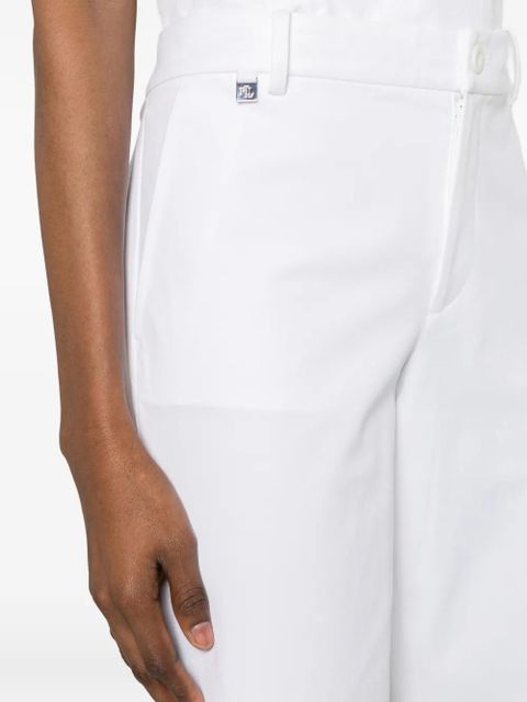 Lauren Ralph Lauren logo-plaque shorts - White