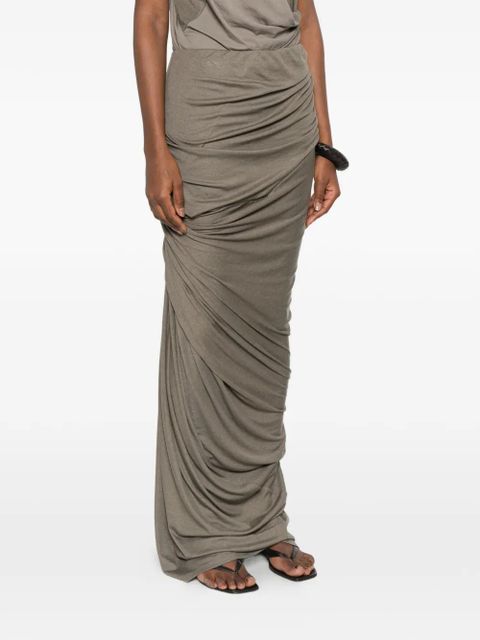 ENTIRE STUDIOS Dia draped-design maxi skirt - Neutrals