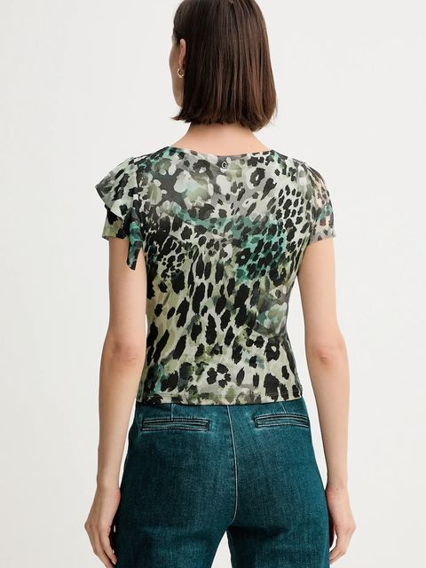 Guess bluzka VERDIANA damska kolor czarny gładka W5YP08 KCZC2