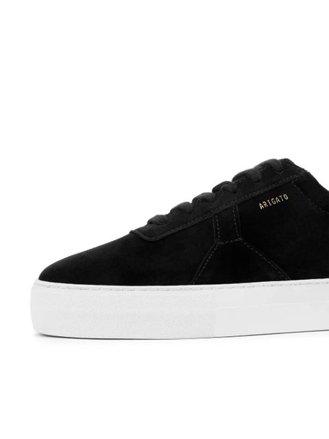 Axel Arigato logo-print suede platform sneakers - Black