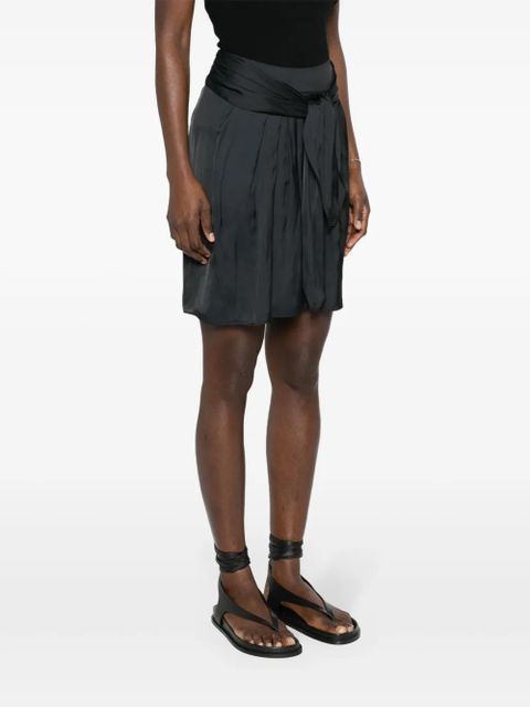 Zadig&Voltaire Joji satin mini skirt - Black - zdjęcie produktu nr 2