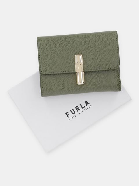 Furla portfel skórzany damski kolor zielony WP00564 ARE000 4555S