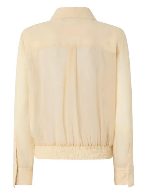 PINKO embellished-collar long-sleeve shirt - Neutrals - zdjęcie produktu nr 2