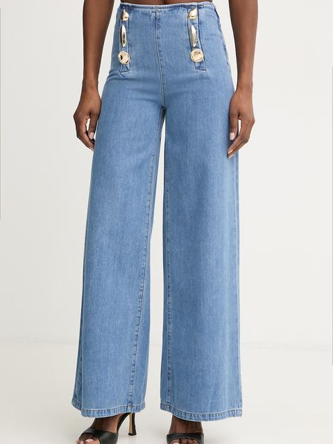 Simona Corsellini jeansy wide leg damskie - zdjęcie produktu nr 2