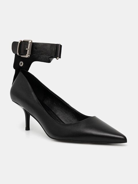 Answear.LAB szpilki skórzane kolor czarny