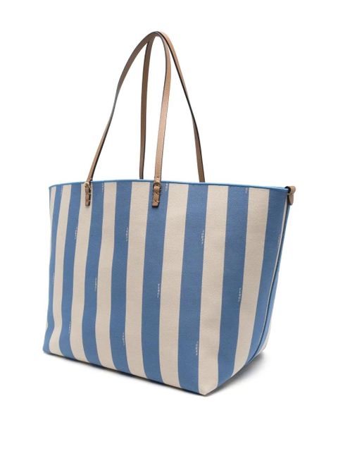 FENDI large Roll cotton tote bag - Blue