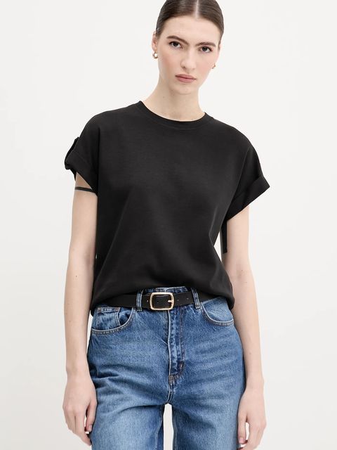 Tommy Hilfiger t-shirt bawełniany damski kolor czarny WW0WW45628 - zdjęcie produktu nr 1