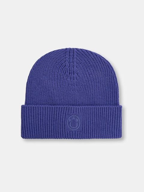 Hugo Blue czapka z dodatkiem wełny kolor niebieski 50551505 - zdjęcie produktu nr 1