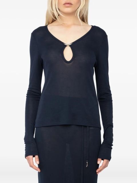 Zadig&Voltaire Tina T-shirt - Blue