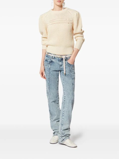 MARANT ÉTOILE Winnie openwork sweater - Neutrals