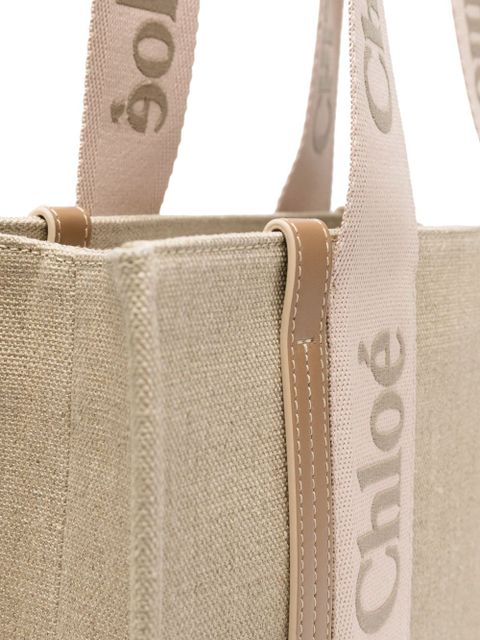 Chloé medium Woody tote bag - Neutrals