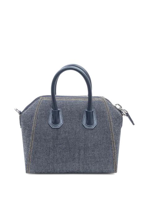Givenchy mini Antigona denim tote bag - Blue