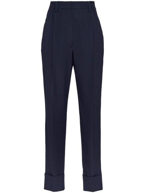 Prada poplin tailored trousers - Blue - zdjęcie produktu nr 1
