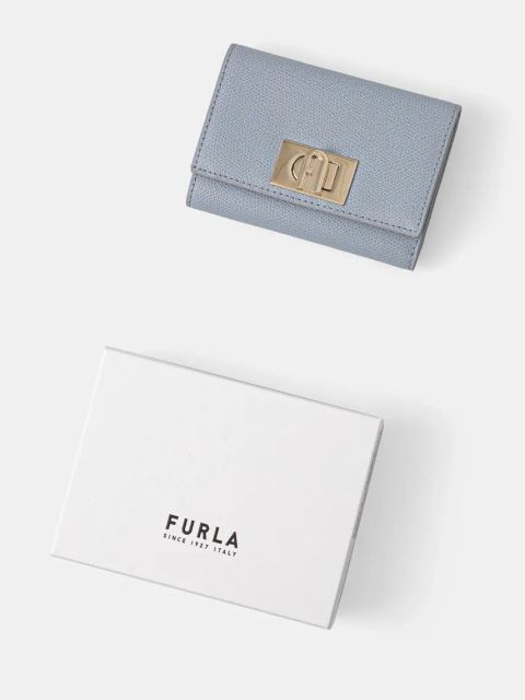 Furla portfel skórzany damski kolor niebieski WP00225 ARE000 55000