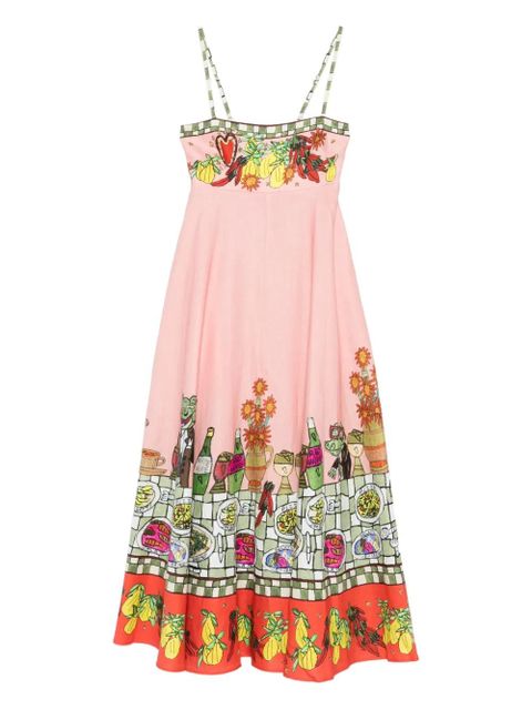 ALEMAIS floral-print A-line dress - Pink - zdjęcie produktu nr 1