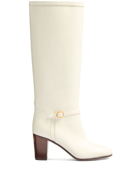 Valentino Garavani 75mm Pattie leather boots - Neutrals