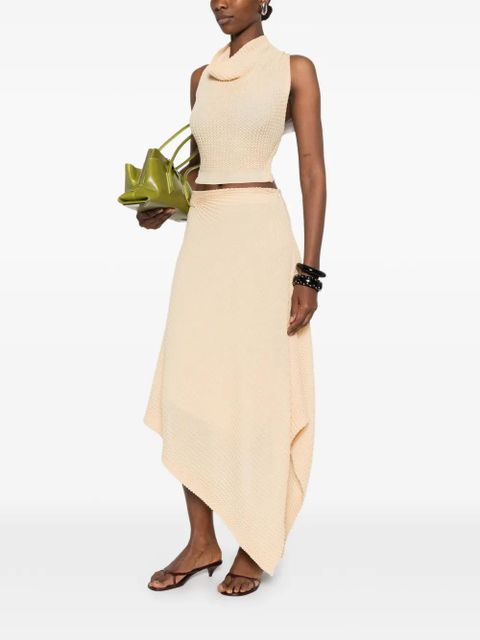 Victoria Beckham asymmetric-hem midi skirt - Neutrals - zdjęcie produktu nr 2