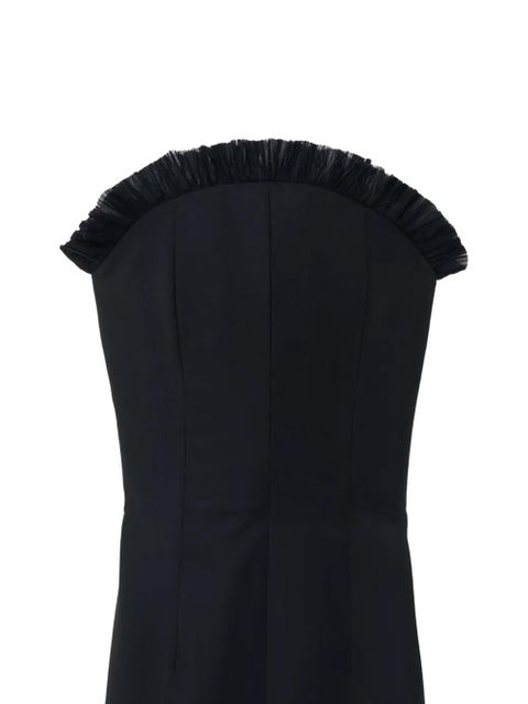 Alexander McQueen ruffled midi dress - Black - zdjęcie produktu nr 2