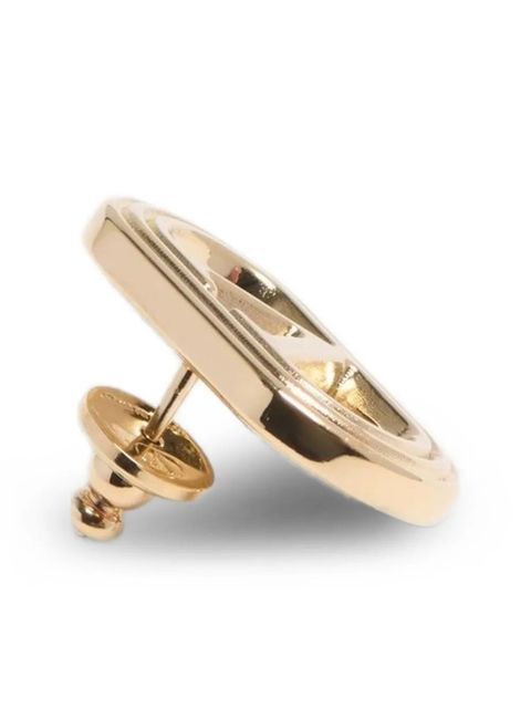 Valentino Garavani Ovalette polish-finish earrings - Gold