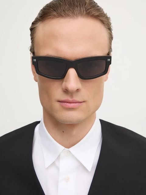 Off-White okulary przeciwsłoneczne kolor czarny OERI135_541007 - zdjęcie produktu nr 2