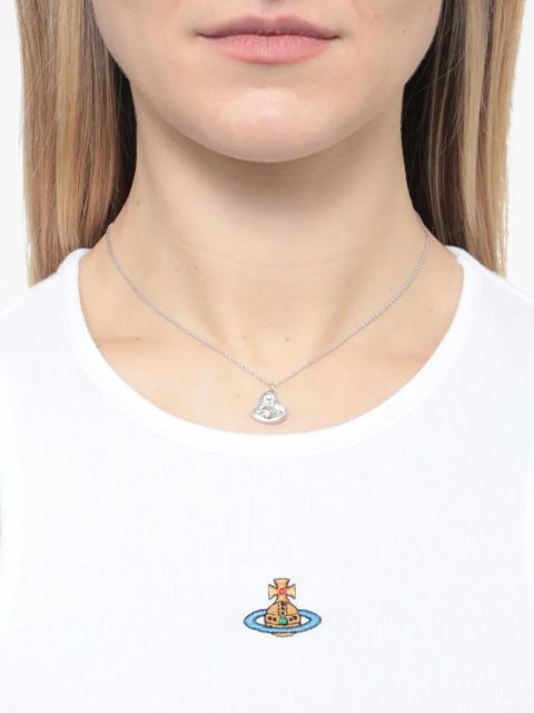 Vivienne Westwood Orb-embossed necklace - Silver - zdjęcie produktu nr 2