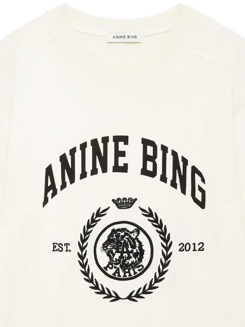 ANINE BING Jaylin graphic-print T-shirt - Neutrals