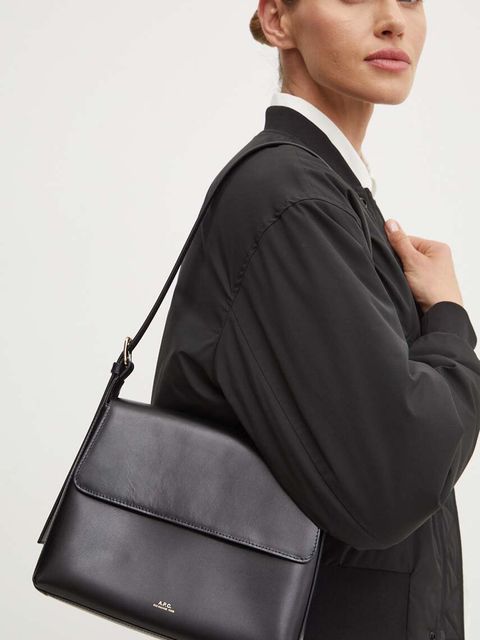 A.P.C. torebka skórzana sac virginie flap