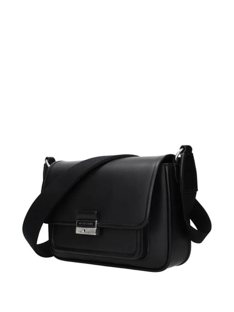 Michael Kors Bradshaw logo-engraved leather cross body bag - Black