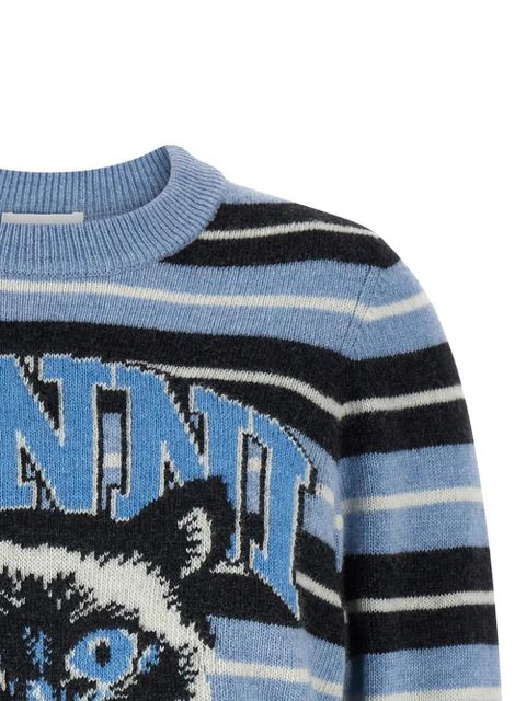 GANNI striped sweater - Blue