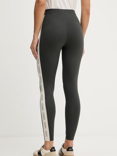 Weekend Max Mara legginsy BASILIO damskie kolor szary z nadrukiem 2525786061600 - zdjęcie produktu nr 2
